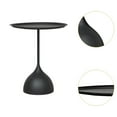 thumbnail image 2 of veasfak Small End Table Coffee Drink Table for NightStand Patio Home Office Black Tall Shape, 2 of 5