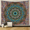 thumbnail image 3 of Tapiz para el hogar, tapiz bohemio, decoración de habitación, fondo de tela, estilo colgante, tapiz de mandala, 3 of 5
