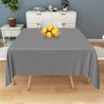 thumbnail image 3 of Tchckioa Solid Color Square Tablecloth,Waterproof Table Cloth for Kitchen,70x70 Inch,Gray, 3 of 6