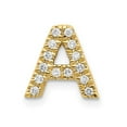 thumbnail image 4 of 14K Yellow Gold Diamond Initial A Charm, 4 of 5
