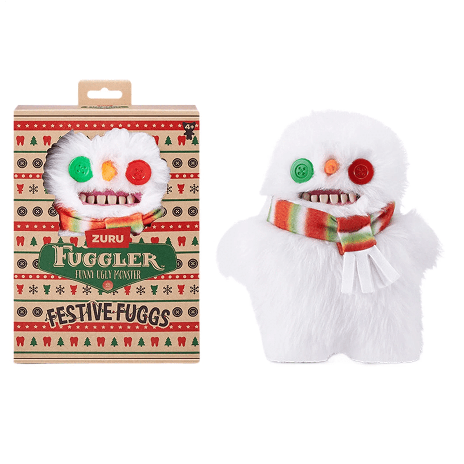 Festive Fuggs Holiday Fugglers Gingerbread, Snowman & Reindeer Bundle