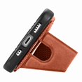 thumbnail image 3 of For iPhone 16 Pro Case K-Shaped Kickstand Leather+PC+TPU Phone Cover - Black, 3 of 5