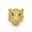 Golden, variant on 10pcs Brass Micro Pave Cubic Zirconia Beads Leopard Hollow Loose Spacer 11x11mm-Platinum