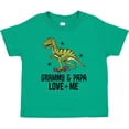 thumbnail image 3 of Inktastic Grammy and Papa Love Me Dinosaur Grandson Boys Toddler T-Shirt, 3 of 5