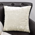 thumbnail image 2 of Home Soft Things Crushed Velvet 4 Piece Throw Pillow Cover Set - Gardenia - 20" x 20", 2 of 6