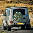 thumbnail image 5 of Salouo Turkey And Thanksgiving1 Print Spare Tire Cover 14-17 inch Spare Tire Protector Universal Tough Tire Wheel Cover for Trailer SUV and Truck-15 inch, 5 of 6