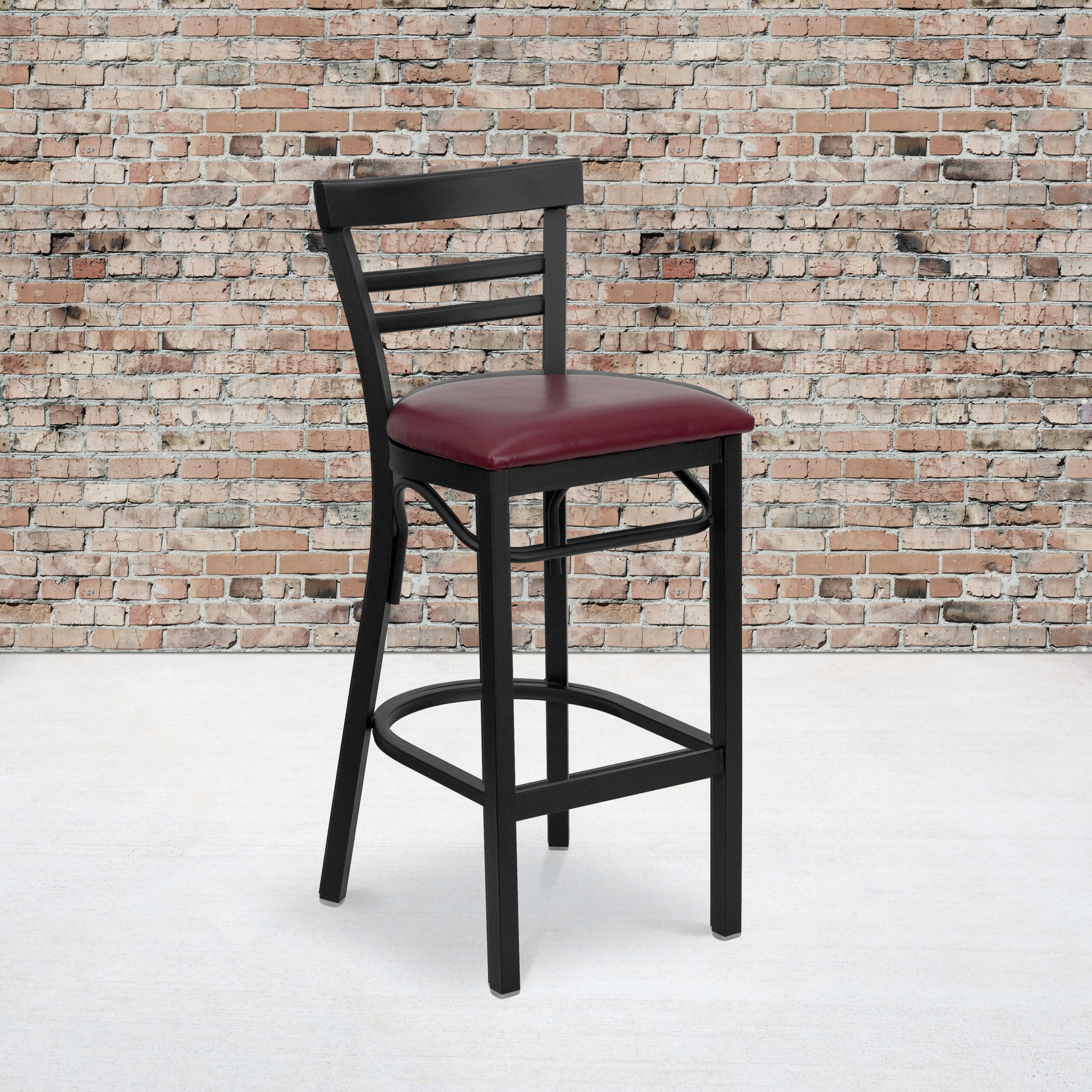 Metal Ladder Back Bar Stool 31