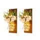 thumbnail image 1 of Toystoory - Apliques de tarro rústico para decoración del hogar, temporizador de 6 horas, decoración de pared de flores decorativas con tira de luces Iluminación y accesorios Amarillo Toystoory HA000915-01B, 1 of 1