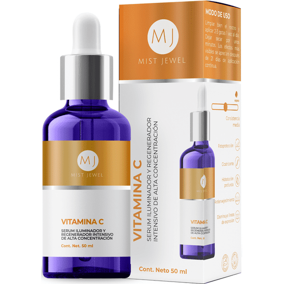 Serum Facial de Vitamina C MIST JEWEL Para Piel Joven y Radiante 50 ML