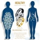thumbnail image 3 of Fiudx Anillo de Diamantes de Acero Inoxidable con Incrustaciones Que Acelera El Metabolismo, Fortalece El Hígado, Aumenta La Energía, Ayuda a Bajar de Peso, Anillo de Uso Diario, Tamaño 3 Cm, Diámetr, 3 of 5