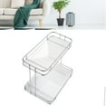 thumbnail image 3 of Desktop Storage Rack, Iron And Acrylic Countertop Shelf Organizer  For Bathroom Transparent,Cream White, 3 of 8