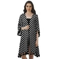 thumbnail image 1 of Moomaya Moss Georgette Printed Shrug Beach Cloth 3/4 Sleeve Cardigans For Women, 1 of 6