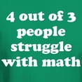 thumbnail image 3 of CafePress - 4 Out Of 3 People Struggle With Math T Shirt - Men's Classic Graphic Cotton T-Shirt, 3 of 4
