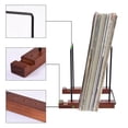 thumbnail image 4 of Lefu Vinyl Record Storage Holder Deskop Display Stand Books CDs Record Stand Wooden, 4 of 10