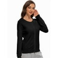 thumbnail image 2 of Women's Crew Neck Button Down Long Sleeve Cardigan Sweater, 2 of 6