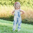 thumbnail image 4 of GERsome Baby Cute Summer Jumpsuits for Girls Kids Backless Harem Spaghetti Straps Romper Jumpsuit Toddler Pants for 1-6 Years Baby（Size 2-3 Years/13#Blue M), 4 of 5