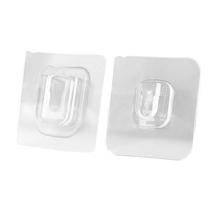 QHUDLV Anti-Slip Hooks ,Self-Adhesive Double-Sided Hooks (Pack of 10)