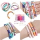 thumbnail image 3 of 1161 cuentas de arcilla polimérica con letras sueltas para hacer pulseras y joyas Rosado, 3 of 7