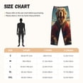 thumbnail image 4 of Lsque Meditating Golden Retriever Print Women's Pajama Pants, Lounge Pant - Comfortable Home Wear,Elastic Waistband, Stylish Design-Large, 4 of 9
