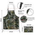 thumbnail image 3 of Snow Camo Tree Trunks Pattern Apron-Garden Aprons for Women with Pockets-Cotton Linen Waterproof Kitchen Cooking Gardening Aprons Adjustable for Kitchen,Cooking,BBQ and Salon 33x27 Inch, 3 of 7