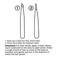 thumbnail image 4 of Equate Metal Duo Mini Pack Slant and Pointed-Tip Tweezers, 2 Count, 4 of 9