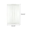 thumbnail image 2 of Uxcell Blackout Door Curtain, 25"W x 40"L French Window Door Curtain 1 Panel, White, 2 of 7