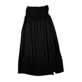 thumbnail image 5 of Women's Casual Solid Elastic Waist Ankle-Length Skirt for Summer and Spring, 5 of 6