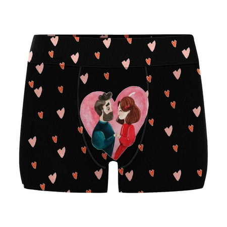 

Coappsuiop Valentines Day Gift Sets Intimates Women And Men Valentine s Day Printing Plus Size Boxer Underpants Mid High Waist Underwear Underpants