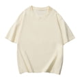 thumbnail image 5 of Bibifish Mens Oversized T-Shirts Solid Color Crew Neck Short Sleeve Soft Tshirts Basic Everyday Casual Tee Shirt, 5 of 5