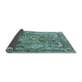 thumbnail image 2 of Ahgly Company Indoor Round Animal Light Blue Traditional Area Rugs, 4' Round, 2 of 4