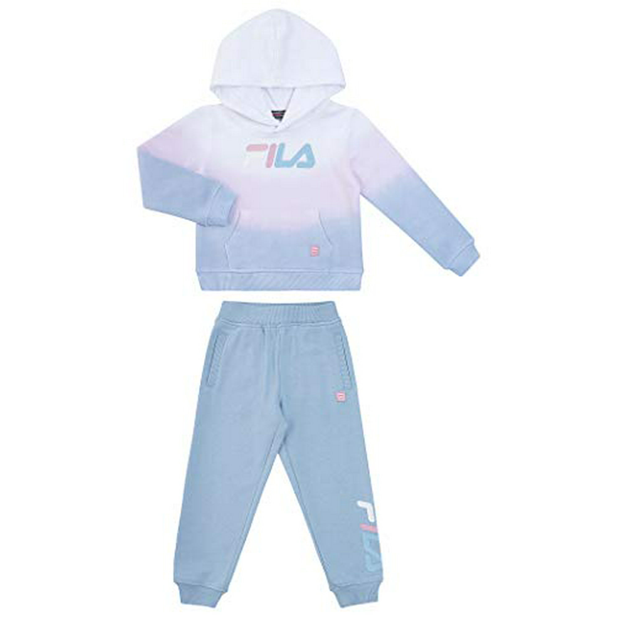 Fila Heritage Girls Two Piece Top and Legging Sets for Baby Girls Clothing 5 6 Dip Dye