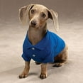 thumbnail image 3 of zack & zoey nautical blue polo dog shirt, x-small  classic style shirt with 2-button collar, 100% cotton construction, 3 of 7