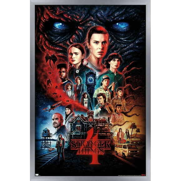 Netflix Stranger Things: Season 4 - One Sheet Wall Poster, 22.375" x 34" Framed