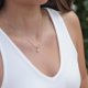 thumbnail image 2 of Collar de perlas de plata de ley 925: elegante colgante de perlas de agua dulce para mujer, gargantilla con cara sonriente, joyería delicada para la oficina, fiesta, boda, cita nocturna, 2 of 4