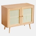 thumbnail image 3 of 2 Door Storage Accent Cabinet Entryway Storage Chest Wood Accent Credenzas Table for Living Room, 3 of 4
