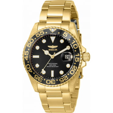 Invicta Pro Diver Quartz Black Dial Yellow Gold-tone Ladies Watch 33277