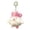 B, variant on Cute Plush Vegetable Chicken Keychain - Pink Green Squeaky Stuffed Charm Key Ring for Bag Decor, Kids Gift & Plush Lover Accessory