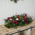 thumbnail image 5 of Nearly Natural 24" Holiday Berries, Pinecones and Eucalyptus Christmas Artificial Arrangement Cutting Board Wall Decoration or Table Arrangement, 5 of 6