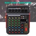 thumbnail image 4 of Consola de mezclas YYQTGG EQ de 4 canales y 3 bandas con enchufe estadounidense AC100-2, 4 of 9