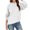 White, variant on Vedolay Women's Pullover Sweatshirt Fashion 2023 Zip Up Velour Tracksuits Long Sleeve Sweatshirt Jackets for Women Black,L