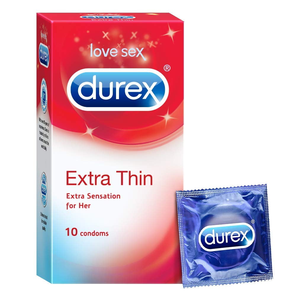 Afwijzen Maak plaats Wat leuk Durex Extra Thin Condoms for Men - 10s - Walmart.com