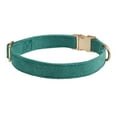 thumbnail image 4 of YUDOTE Ultra-soft Dog Collar Natural Cotton Corduroy Made for Small Dogs with Sensitive Skin,Bottle Green, 4 of 9