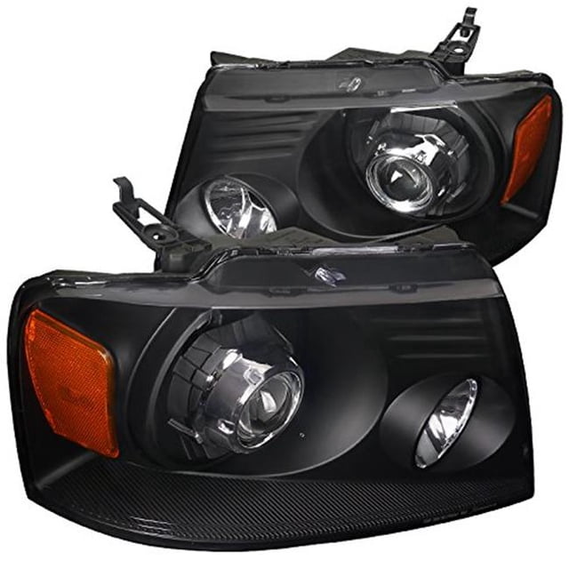 Spec-D Tuning 2LHP-F15004JM-RS Projector Headlights for 2004-2008 Ford F150 - Black