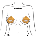 thumbnail image 2 of Happy Sun Pasties Sparkling Smiling Sunshine Nipple Covers by Pastease®, 2 of 5
