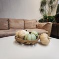thumbnail image 1 of Way to Celebrate Green\Cream|\Tan Bagged Mini Pumpkin 5pc, 1 of 5