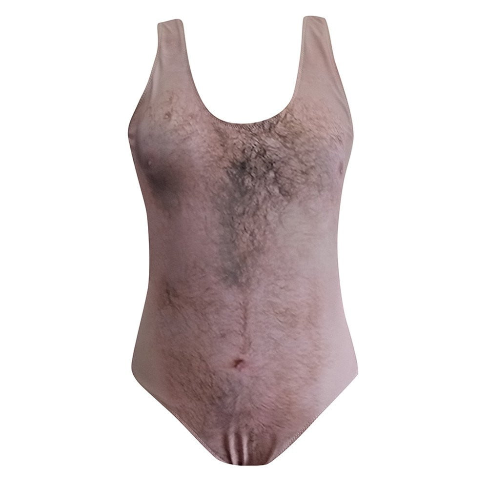 Hairy Chest Ugly One Piece Swimsuit – D&F Clothing