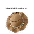thumbnail image 3 of LOVZFMLL Toddler Girls Straw Bucket Hat Wide Brim Sun Protection Summer Outdoor Beach Play Sun Hat for Little Kids Age 2-8 Years, 3 of 5