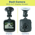 onn. 1080p HD Black Car Dash Cam, 2.4" LCD Screen, 110 Degree Vision