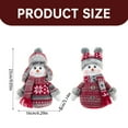 thumbnail image 3 of UYUH Christmas Plush Snowman Doll with Hat Holiday Tabletop Decor, Festive Display Ornament for Mantel, Ideal Christmas Gift, 3 of 9
