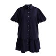 thumbnail image 5 of Free Assembly Women’s and Women's Plus Cotton Ruffle Mini Dress with Puff Sleeves, Sizes XS-4X, 5 of 5